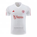 Camiseta De Futbol de Entrenamiento Manchester United 2023-2024 Blanco