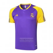 Camiseta De Futbol de Entrenamiento Real Madrid 2024-2025 Purpura