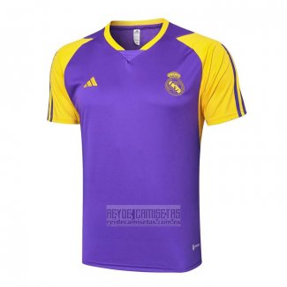 Camiseta De Futbol de Entrenamiento Real Madrid 2024-2025 Purpura