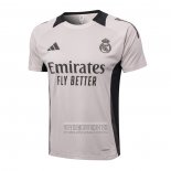 Camiseta De Futbol de Entrenamiento Real Madrid 2024-2025 Rosa Claro