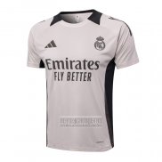 Camiseta De Futbol de Entrenamiento Real Madrid 2024-2025 Rosa Claro