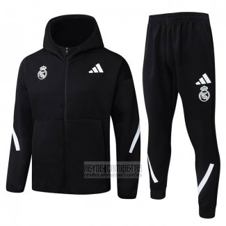 Chandal con Capucha del Real Madrid 2025-2026 Negro