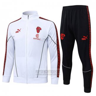 Chandal de Chaqueta del AC Milan Nino 2025-2026 Blanco