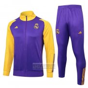 Chandal de Chaqueta del Real Madrid 2023-2024 Purpura