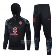 Chandal de Sudadera del AC Milan 2023-2024 Negro