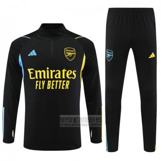 Chandal de Sudadera del Arsenal Nino 2023-2024 Negro