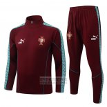 Chandal de Sudadera del Portugal Nino 2026-2027 Rojo