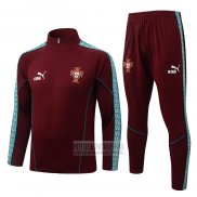 Chandal de Sudadera del Portugal Nino 2026-2027 Rojo