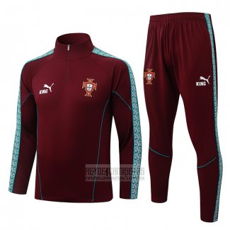 Chandal de Sudadera del Portugal Nino 2026-2027 Rojo