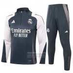 Chandal de Sudadera del Real Madrid 2024-2025 Gris