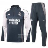 Chandal de Sudadera del Real Madrid 2024-2025 Gris