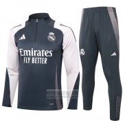 Chandal de Sudadera del Real Madrid 2024-2025 Gris