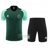 Chandal del Argelia Manga Corta 2023-2024 Verde - Pantalon Corto