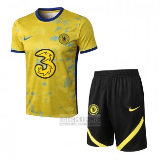 Chandal del Chelsea Manga Corta 2022-2023 Amarillo - Pantalon Corto