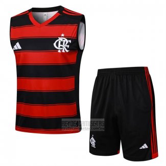 Chandal del Flamengo Sin Mangas 2025-2026 Negro Rojo