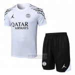 Chandal del Paris Saint-Germain Jordan Manga Corta 2025-2026 Blanco - Pantalon Corto