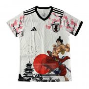 Tailandia Camiseta De Futbol Japon ONE PIECE 2025-2026 Blanco