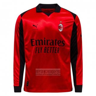 Camiseta De Futbol AC Milan Cuarto Manga Larga 2025-2026