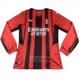 Camiseta De Futbol AC Milan Primera Manga Larga 2021-2022