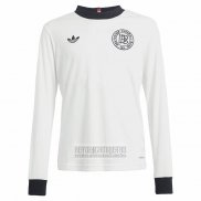Camiseta De Futbol Alemania 125 Aniversario Manga Larga 2025 Blanco