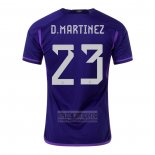 Camiseta De Futbol Argentina Jugador D.Martinez Segunda 2022