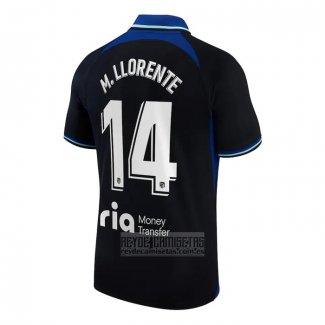 Camiseta De Futbol Atletico Madrid Jugador M.Llorente Segunda 2022-2023