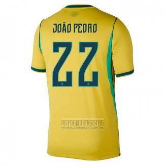 Camiseta De Futbol Brasil Jugador Joao Pedro Primera 2026