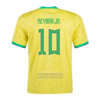 Camiseta De Futbol Brasil Jugador Neymar Jr. Primera 2022
