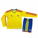 Camiseta De Futbol Colombia Primera Manga Larga Nino 2026