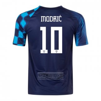 Camiseta De Futbol Croacia Jugador Modric Segunda 2022