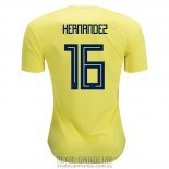 Camiseta De Futbol Colombia Jugador Hernandez Primera 2018