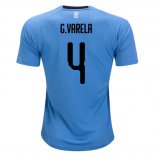 Camiseta De Futbol Uruguay Jugador G.varela Primera 2018