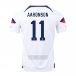 Camiseta De Futbol Estados Unidos Jugador Aaronson Primera 2022