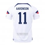 Camiseta De Futbol Estados Unidos Jugador Aaronson Primera 2022