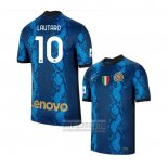 Camiseta De Futbol Inter Milan Jugador Lautaro Primera 2021-2022