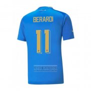 Camiseta De Futbol Italia Jugador Berardi Primera 2022