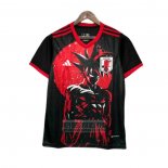 Camiseta De Futbol Japon Anime 2025-2026 Negro Rojo