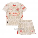 Camiseta De Futbol Manchester City Portero Tercera Nino 2024-2025