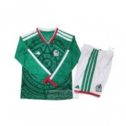 Camiseta De Futbol Mexico Primera Manga Larga Nino 2026