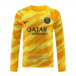 Camiseta De Futbol Paris Saint-Germain Portero Manga Larga 2023-2024 Amarillo