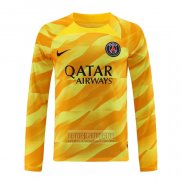 Camiseta De Futbol Paris Saint-Germain Portero Manga Larga 2023-2024 Amarillo