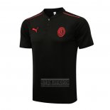 Camiseta De Futbol Polo del AC Milan 2021-2022 Negro