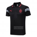 Camiseta De Futbol Polo del AC Milan 2023-2024 Negro