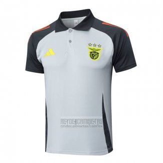 Camiseta De Futbol Polo del Benfica 2024-2025 Gris