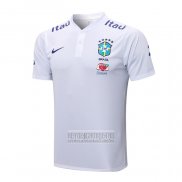 Camiseta De Futbol Polo del Brasil 2022-2023 Blanco