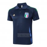 Camiseta De Futbol Polo del Italia 2024-2025 Azul