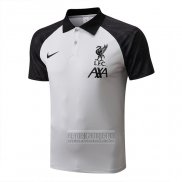 Camiseta De Futbol Polo del Liverpool 2022-2023 Gris