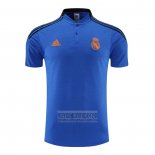Camiseta De Futbol Polo del Real Madrid 2022-2023 Azul