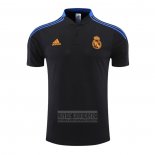 Camiseta De Futbol Polo del Real Madrid 2022-2023 Negro y Azul