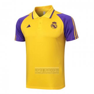 Camiseta De Futbol Polo del Real Madrid 2023-2024 Amarillo